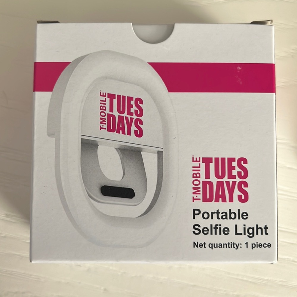 Portable Selfie Light  - T-Mobile Tuesday’s New in box